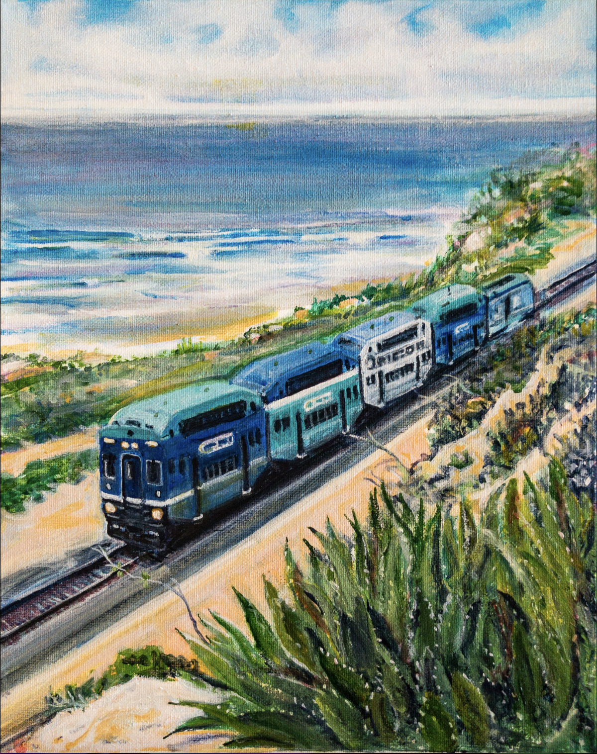 Coastal Train Del Mar, California