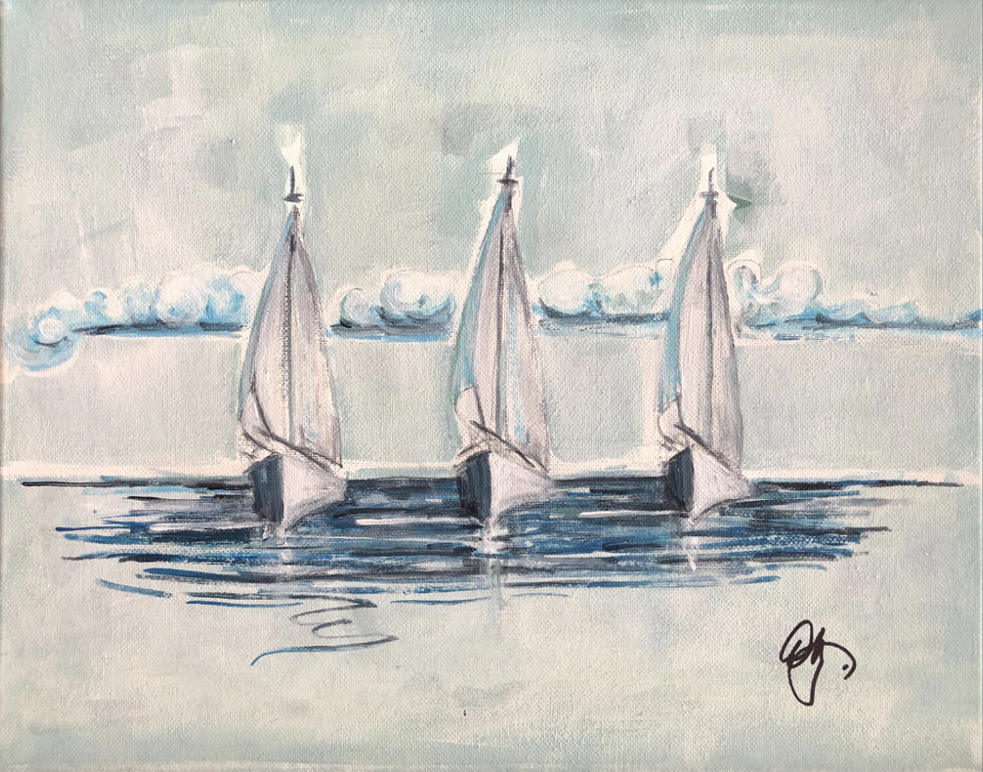 Stylized Sail Boats #4 (Gifted)